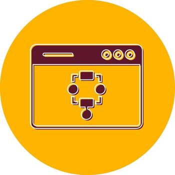 icono de vector de algoritmo