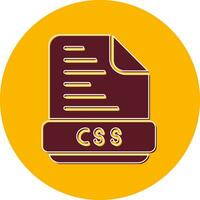 icono de vector de archivo css