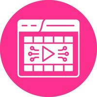 Video Player Vector Icon