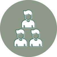 icono de vector de trabajo en equipo