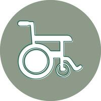 Wheel Chair Vector Icon