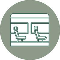 icono de vector de asiento