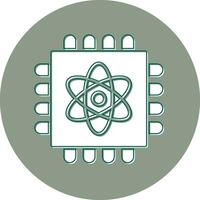 Quantum Computing Vector Icon