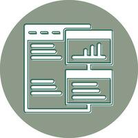 Log Data Vector Icon