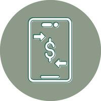 Online Money Transfer Vector Icon