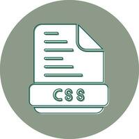 icono de vector de archivo css