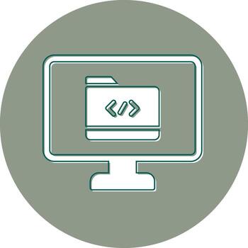 icono de vector de carpeta