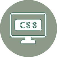 icono de vector de css