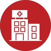 icono de vector de hospital