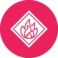 Flammable Vector Icon