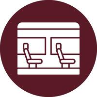 icono de vector de asiento