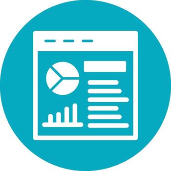 datos supervisión vector icono