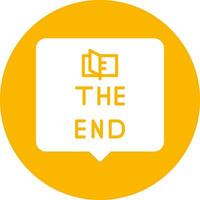 The End Vector Icon