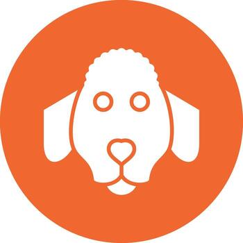 caniche vector icono