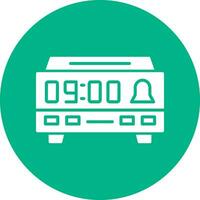 Digital Clock Vector Icon