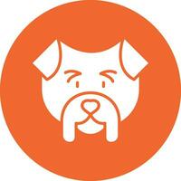 icono de vector de bulldog