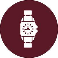 reloj, vector, icono vector