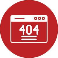 404 Error Vector Icon