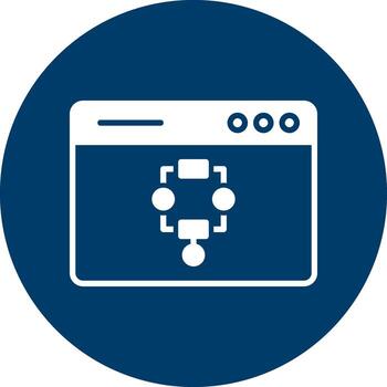 icono de vector de algoritmo