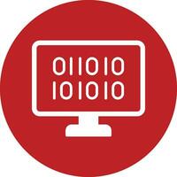 Binary Code Vector Icon