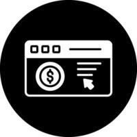 pago por clic icono de vector