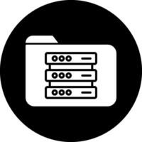 icono de vector de almacenamiento de archivos