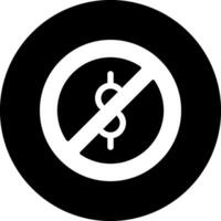 Cash Forbidden Vector Icon