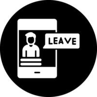 Leave Vector Icon