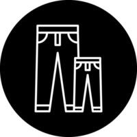 icono de vector de pantalones