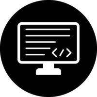 icono de vector de codificación