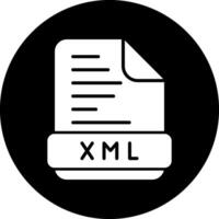 icono de vector xml