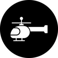 icono de vector de helicóptero