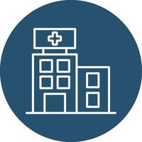 icono de vector de hospital