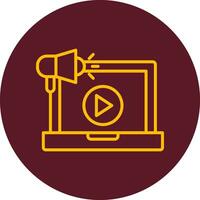 Video Marketing Vector Icon