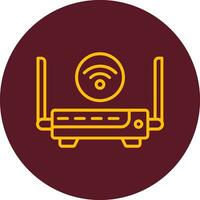 icono de vector de enrutador wifi