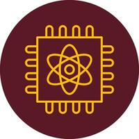 Quantum Computing Vector Icon