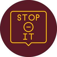 Stop It Vector Icon