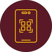 icono de vector de código qr