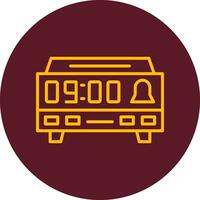 Digital Clock Vector Icon