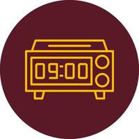 Digital Clock Vector Icon