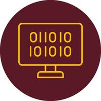 Binary Code Vector Icon