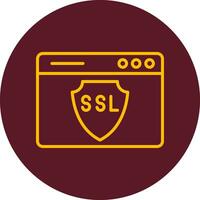 icono de vector de ssl