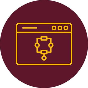 icono de vector de algoritmo