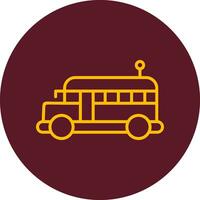 icono de vector de autobús escolar