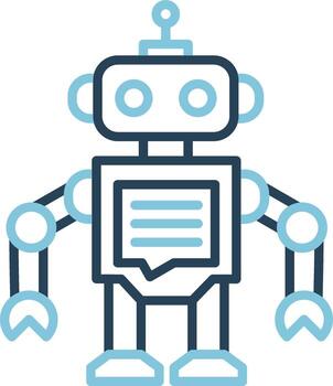 icono de vector de chatbot
