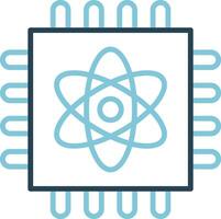 Quantum Computing Vector Icon