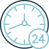 24 Hours Vector Icon