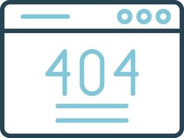 404 Error Vector Icon