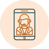 Customer Service Agent Vector Icon