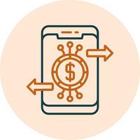 icono de vector de banca en línea